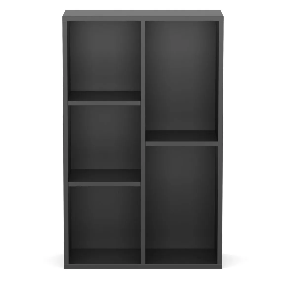 Bücherregal CYNTHIA 5 Fächer 50 x 80 cm schwarz