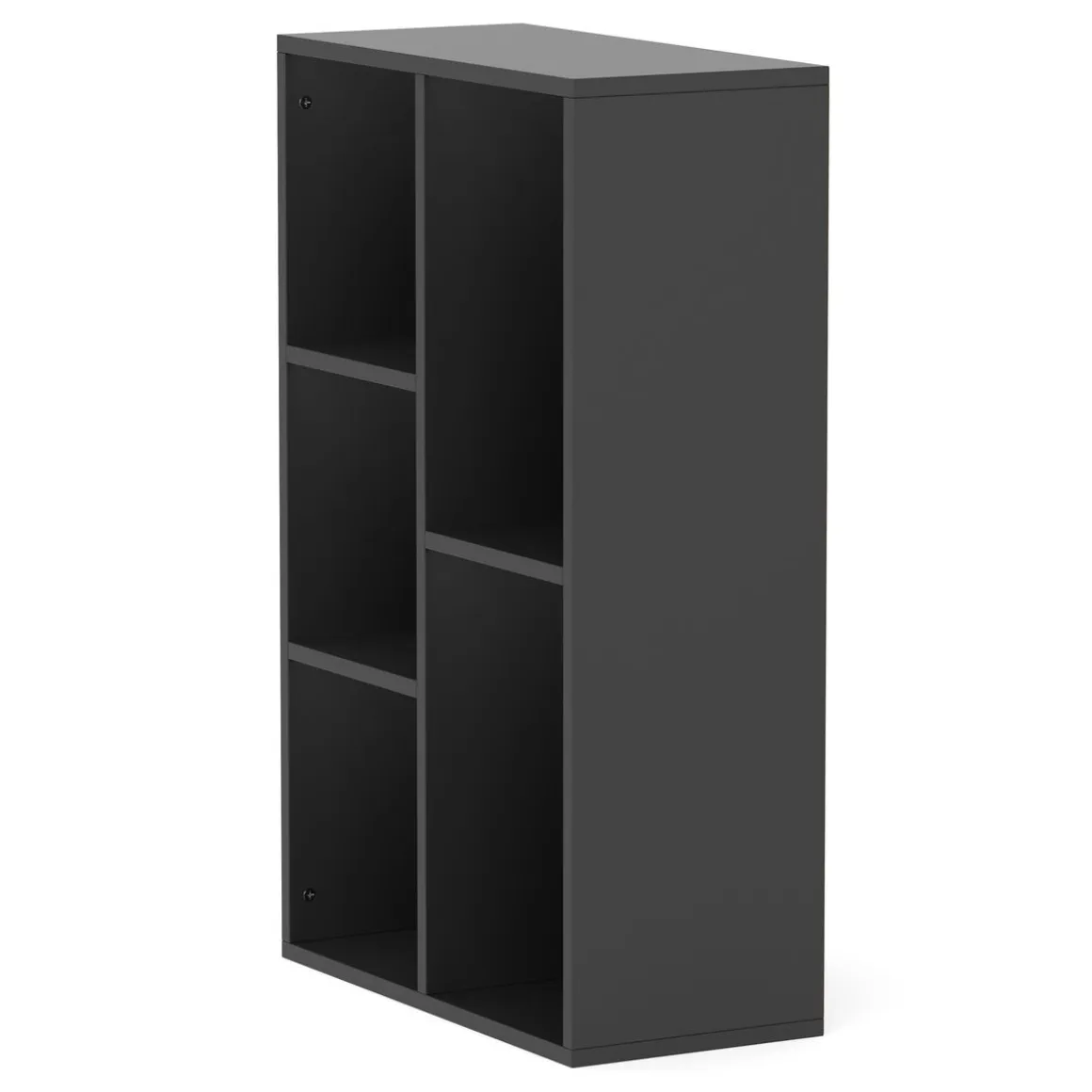 Bücherregal CYNTHIA 5 Fächer 50 x 80 cm schwarz
