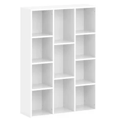Bücherregal CYNTHIA 11 Fächer 74 x 106 cm weiss
