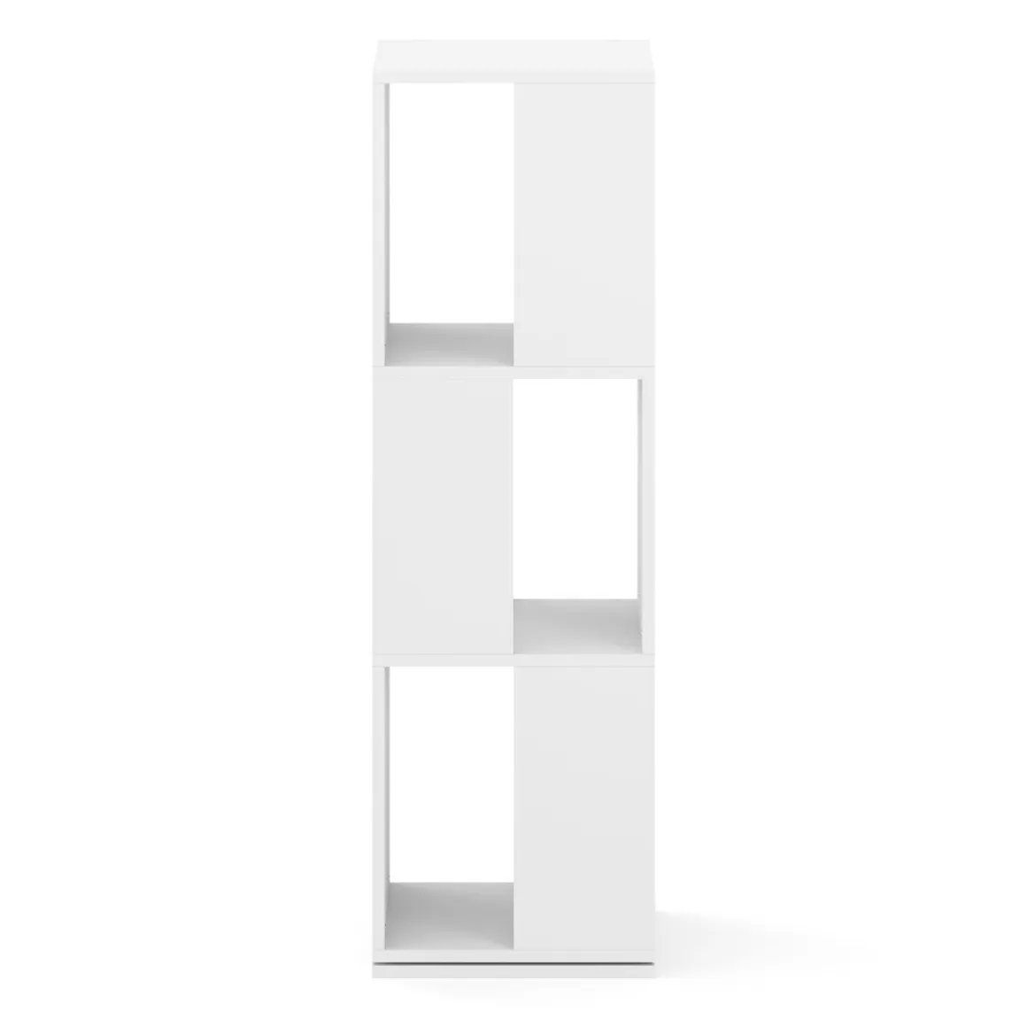 Bücherregal Drehregal JOAN mit 3 Fächer 34 x 109 cm weiss