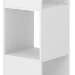 Bücherregal Drehregal KIANO mit 4 Ebenen 36 x 150 cm weiss