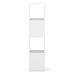 Bücherregal Drehregal KIANO mit 4 Ebenen 36 x 150 cm weiss