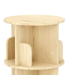 Bücherregal Drehregal VEDA mit 4 Ebenen 44 x 126 cm natur | GONSER.CH