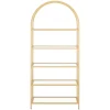 Bücherregal Glas TYRO 83 x 183 cm gold