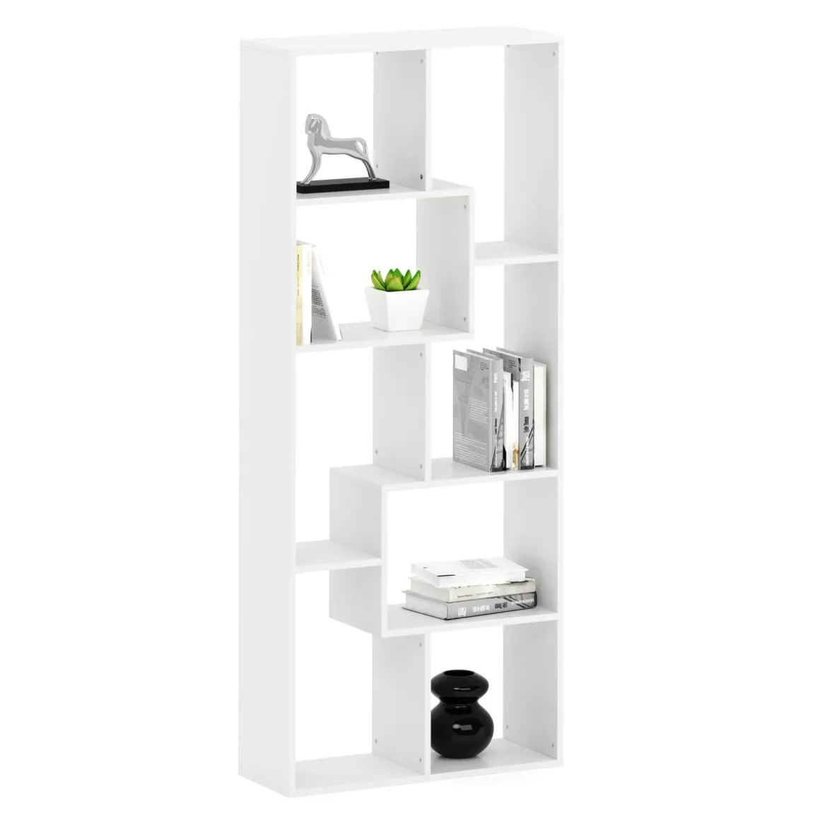 Bücherregal INES 67 x 160 cm weiss