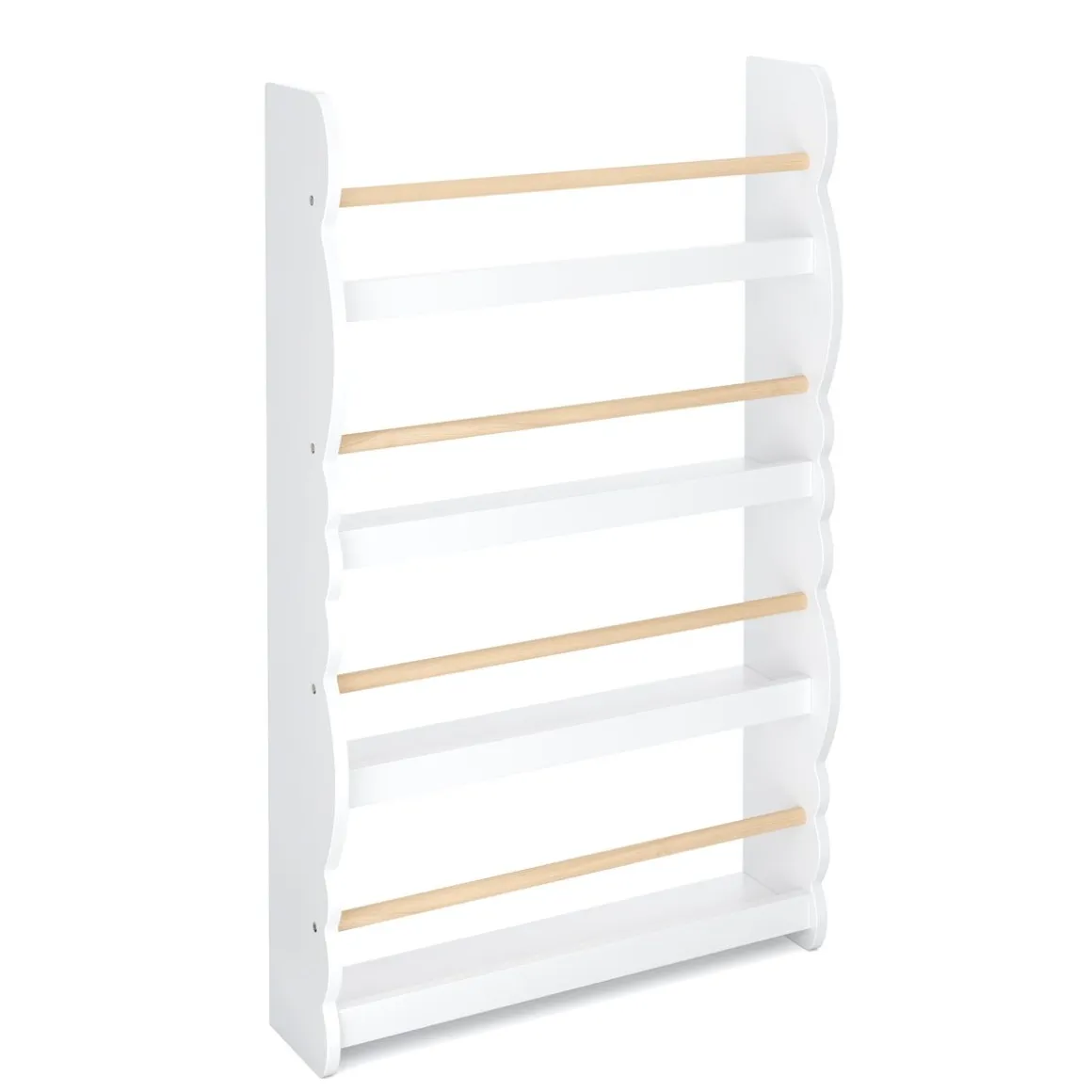 Bücherregal Kinderzimmer DREAMYCLOUD 60 x 98 cm weiss/natur