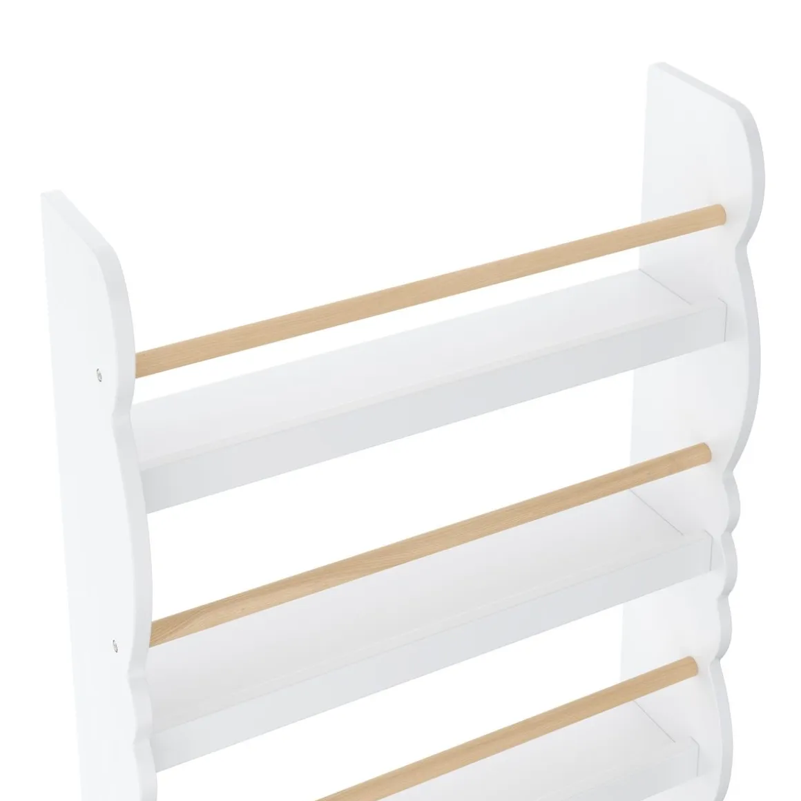 Bücherregal Kinderzimmer DREAMYCLOUD 60 x 98 cm weiss/natur