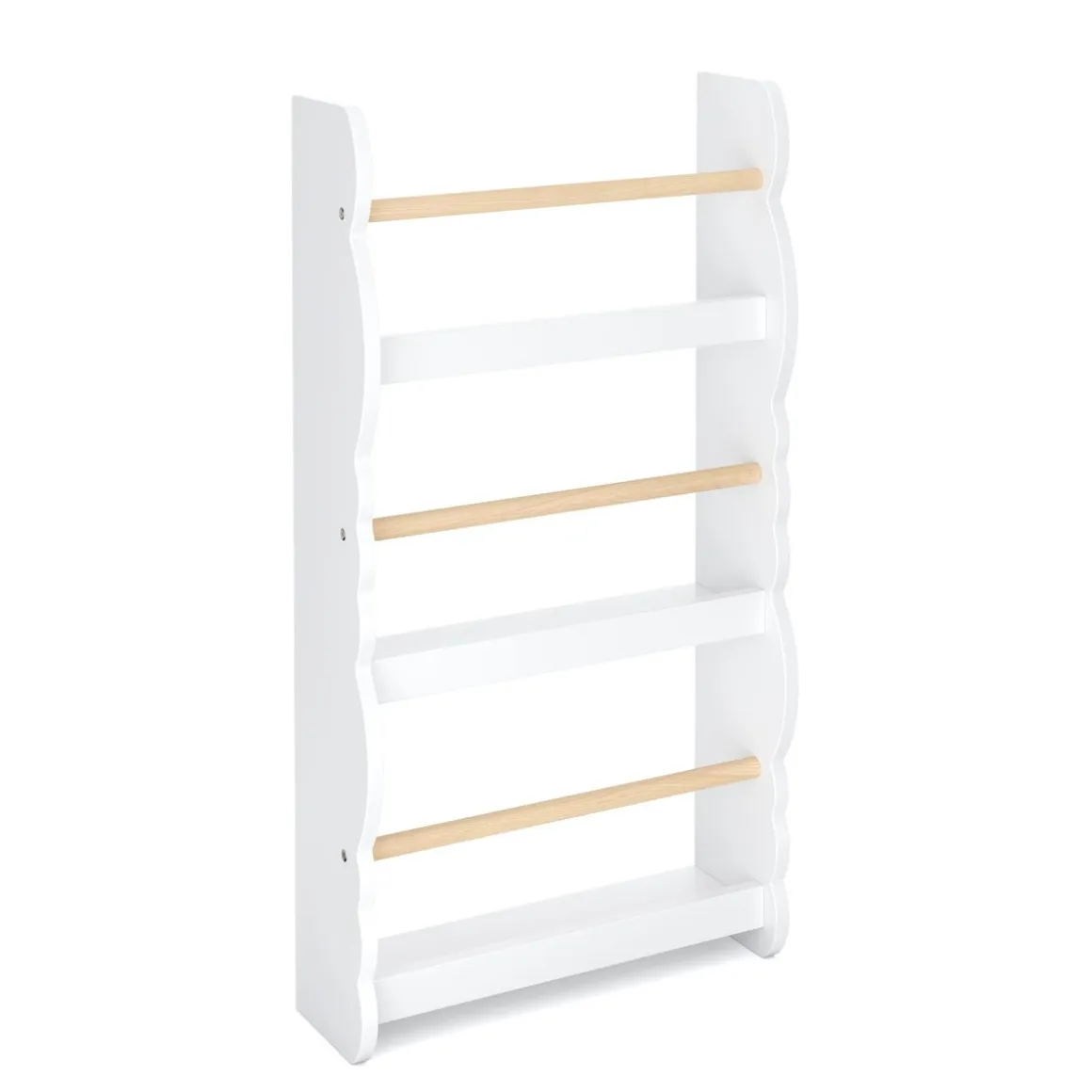 Bücherregal Kinderzimmer DREAMYCLOUD 43 x 80 cm weiss/natur