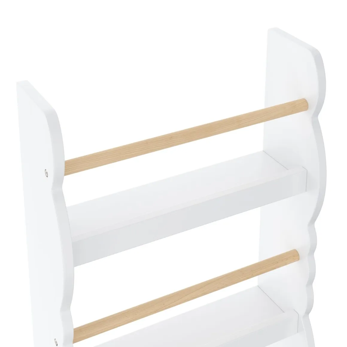 Bücherregal Kinderzimmer DREAMYCLOUD 43 x 80 cm weiss/natur