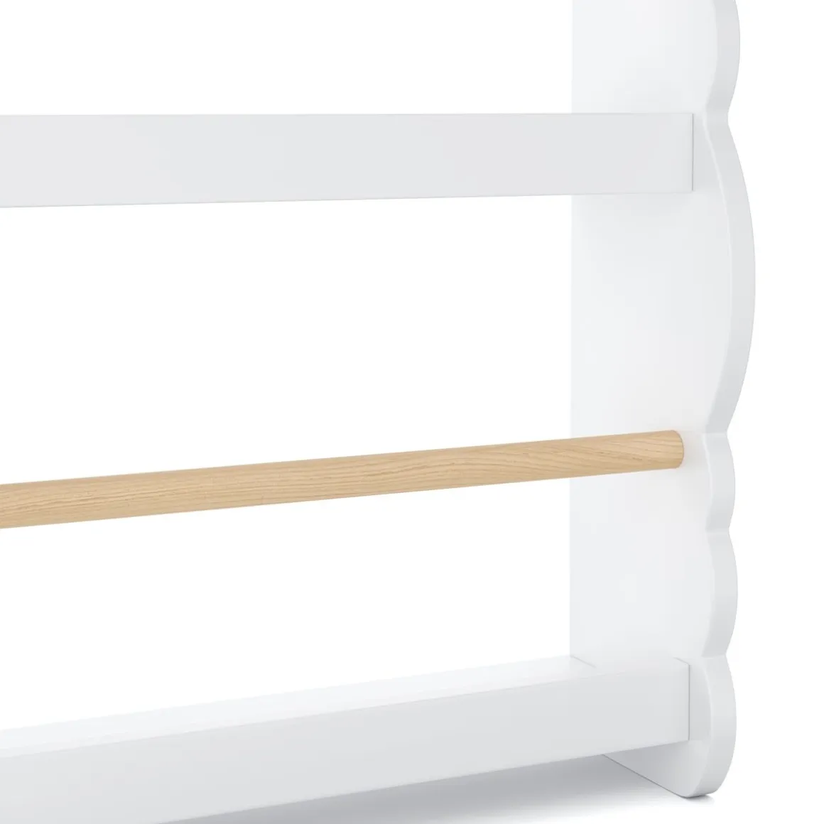 Bücherregal Kinderzimmer DREAMYCLOUD 43 x 80 cm weiss/natur