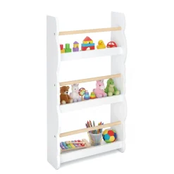 Bücherregal Kinderzimmer DREAMYCLOUD 43 x 80 cm weiss/natur