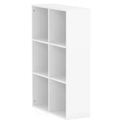 Bücherregal KLER 6 Fächer 65 x 98 cm weiss