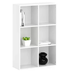 Bücherregal KLER 6 Fächer 65 x 98 cm weiss