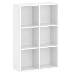 Bücherregal KLER 6 Fächer 65 x 98 cm weiss