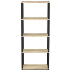 Bücherregal MANIFIC 60 x 30 x 146 cm braun/schwarz