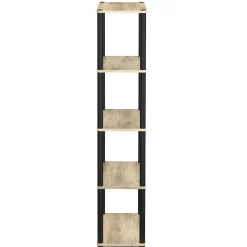 Bücherregal MANIFIC 60 x 30 x 146 cm braun/schwarz