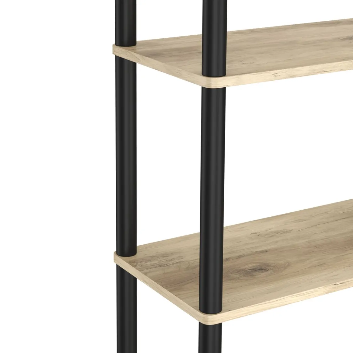 Bücherregal MANIFIC 60 x 30 x 146 cm braun/schwarz