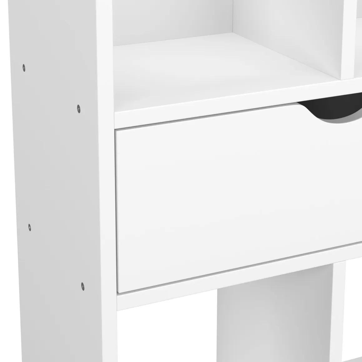 Bücherregal NORDIC 50 x 24 x 121 cm weiss