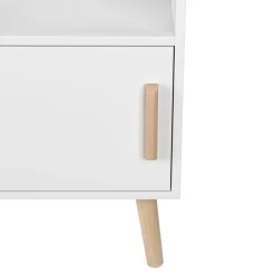 Bücherregal NORDIC 42 x 30 x 127 cm weiss