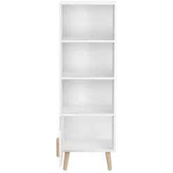 Bücherregal NORDIC 42 x 30 x 127 cm weiss