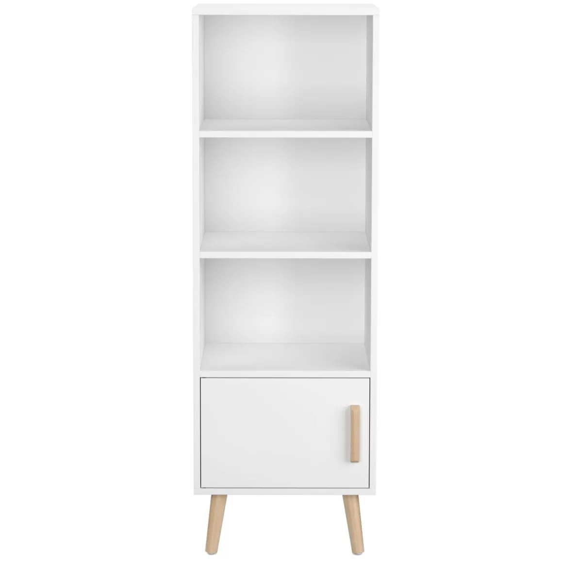 Bücherregal NORDIC 42 x 30 x 127 cm weiss