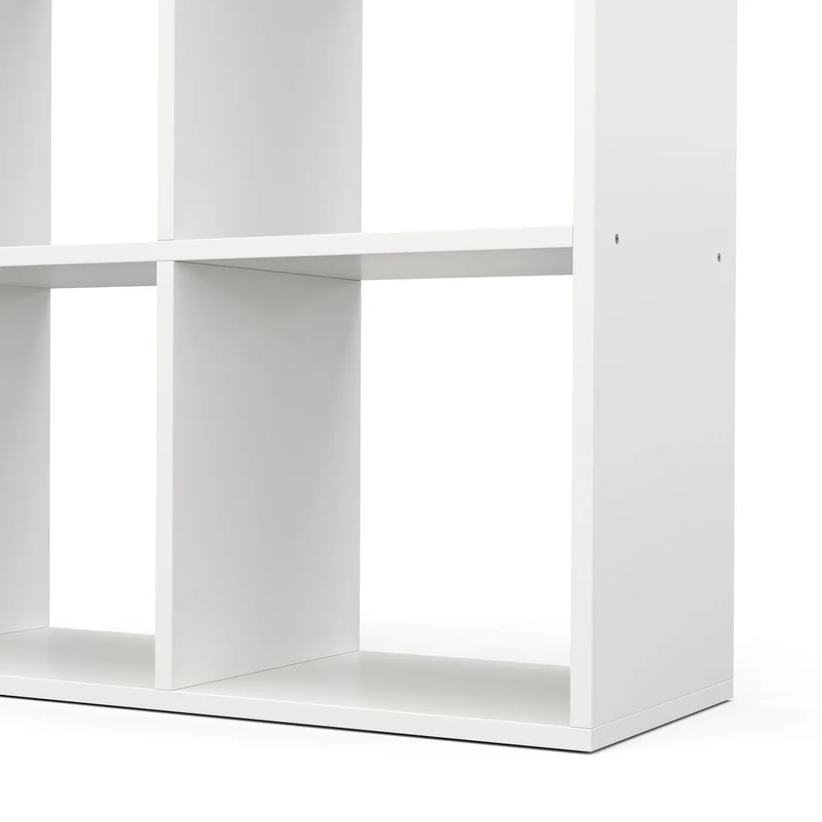 Bücherregal Raumteiler LIAM 8 Fächer 72 x 142 cm weiss