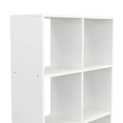 Bücherregal Raumteiler LIAM 8 Fächer 72 x 142 cm weiss