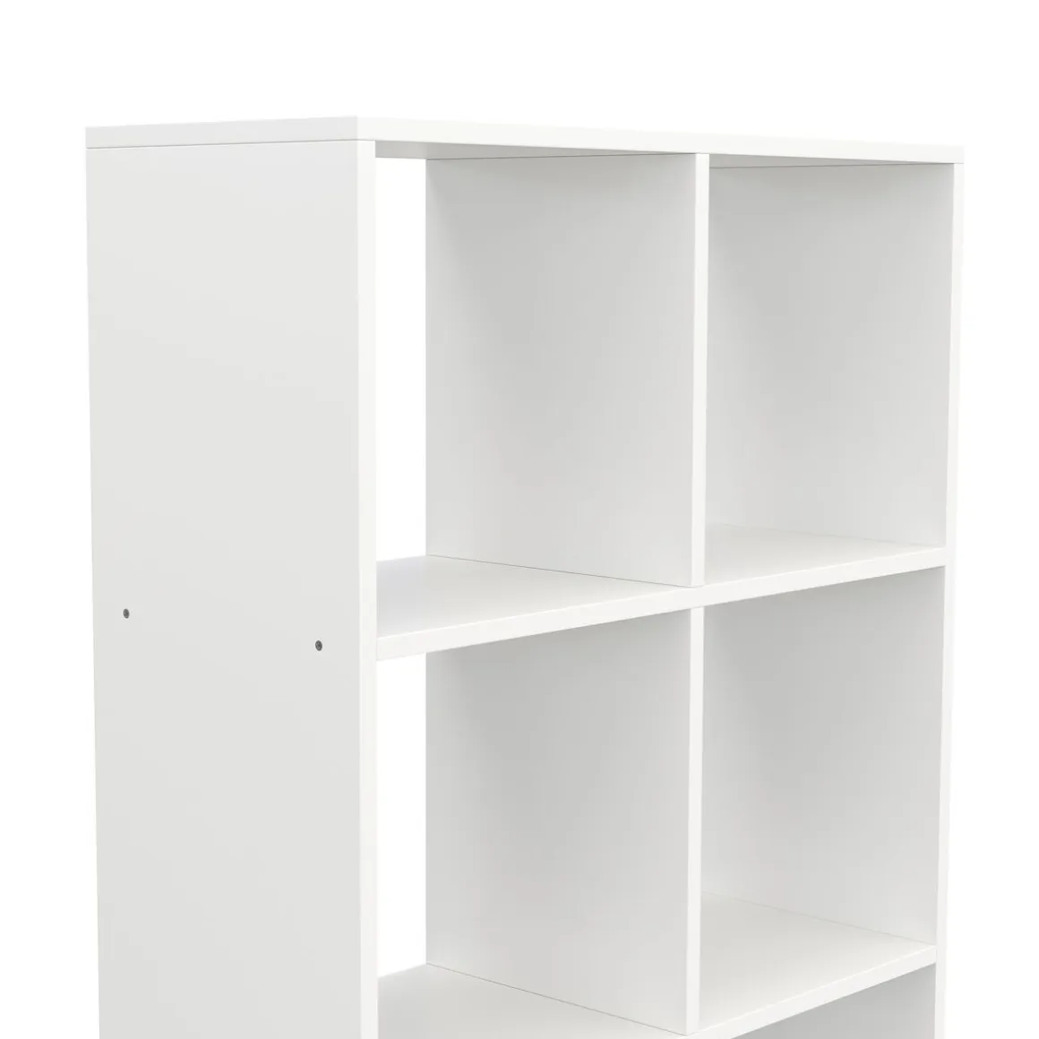 Bücherregal Raumteiler LIAM 8 Fächer 72 x 142 cm weiss