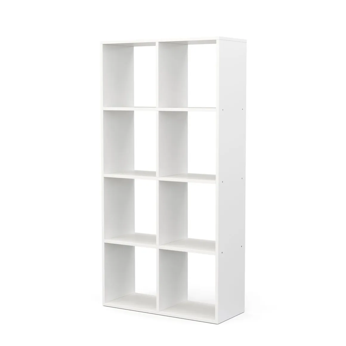 Bücherregal Raumteiler LIAM 8 Fächer 72 x 142 cm weiss