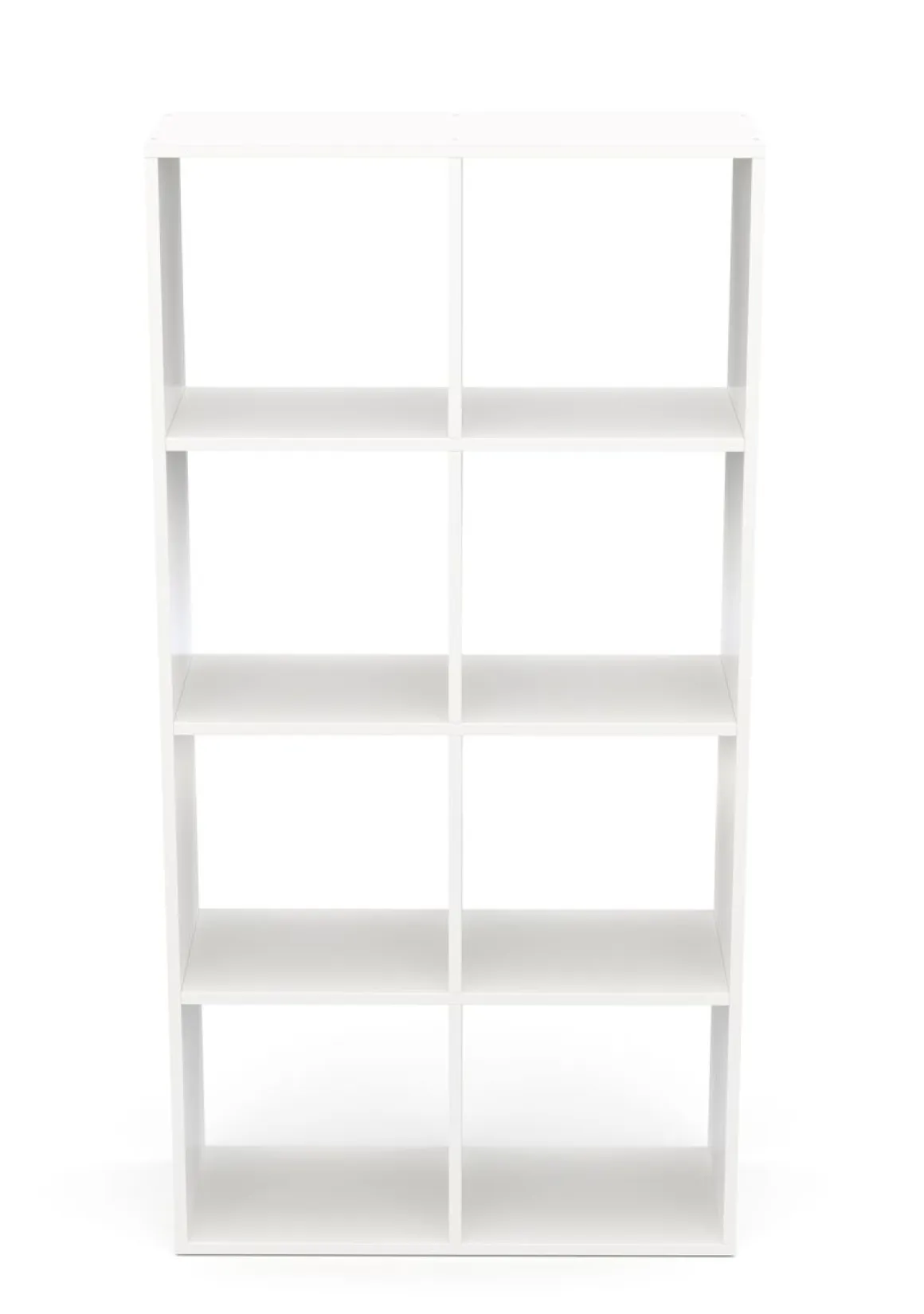 Bücherregal Raumteiler LIAM 8 Fächer 72 x 142 cm weiss