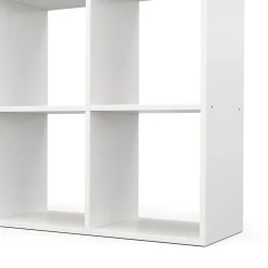 Bücherregal Raumteiler NOUR 9 Fächer 107 x 107 cm weiss