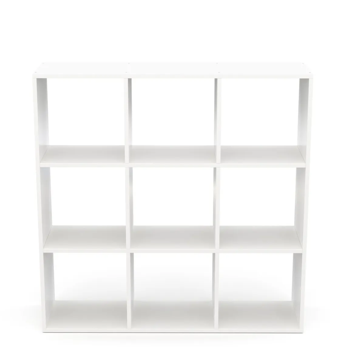 Bücherregal Raumteiler NOUR 9 Fächer 107 x 107 cm weiss