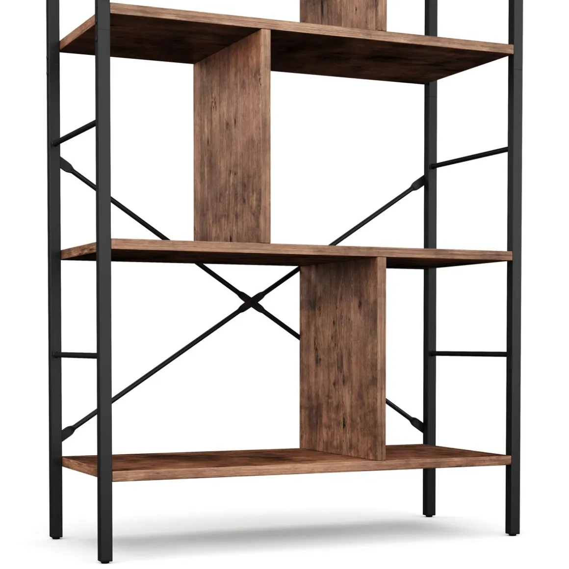 Bücherregal Raumteiler Vintage BONITA 74 x 154 cm