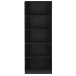 Bücherregal RENATA 5 Fächer 50 x 132 cm schwarz