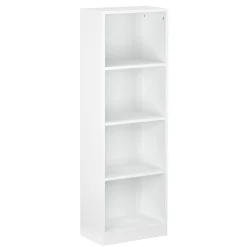 Bücherregal RENATA 4 Fächer 40 x 122 cm weiss