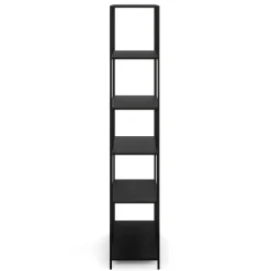 Bücherregal SEAFORD 117 x 185 cm schwarz