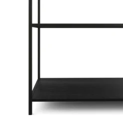 Bücherregal SEAFORD 77 x 185 cm schwarz | GONSER.CH