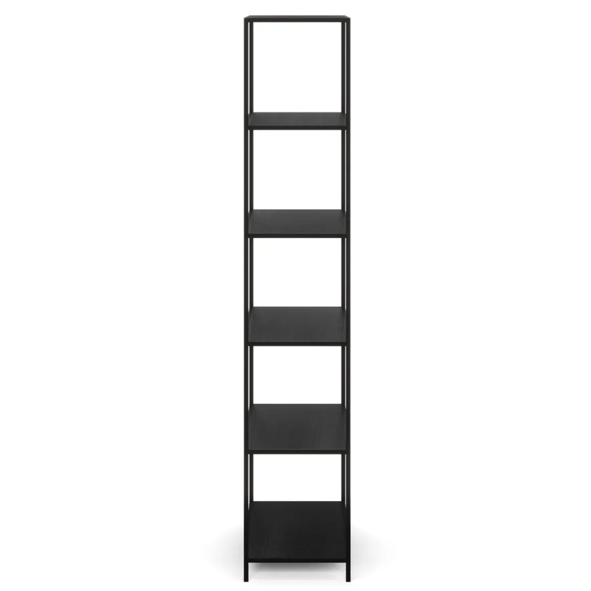 Bücherregal SEAFORD 77 x 185 cm schwarz | GONSER.CH