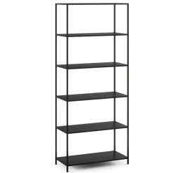 Bücherregal SEAFORD 77 x 185 cm schwarz | GONSER.CH