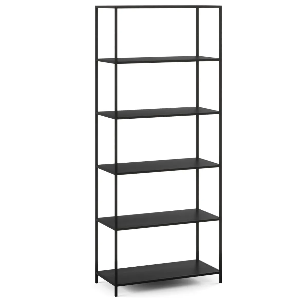 Bücherregal SEAFORD 77 x 185 cm schwarz | GONSER.CH