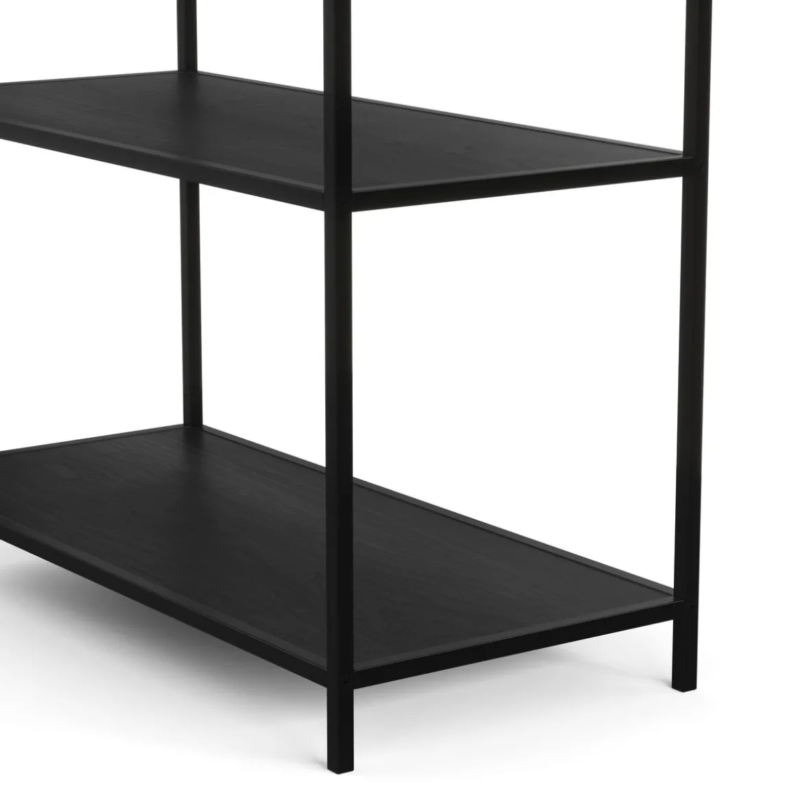 Bücherregal SEAFORD 77 x 185 cm schwarz | GONSER.CH
