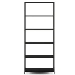 Bücherregal SEAFORD 77 x 185 cm schwarz | GONSER.CH
