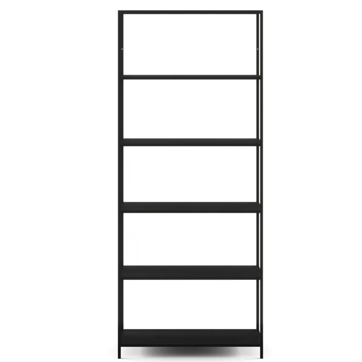 Bücherregal SEAFORD 77 x 185 cm schwarz | GONSER.CH