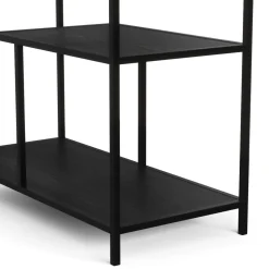 Bücherregal SEAFORD 77 x 185 cm schwarz