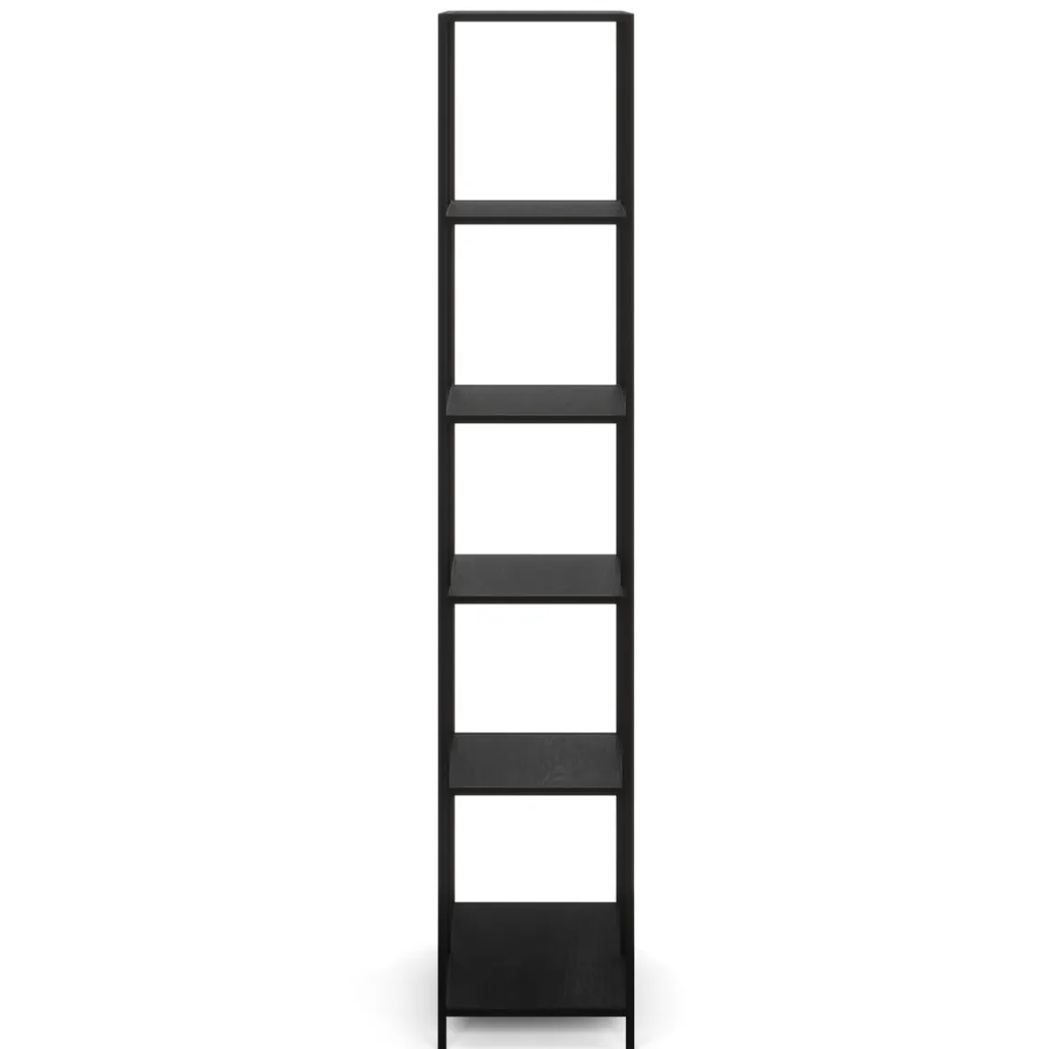 Bücherregal SEAFORD 77 x 185 cm schwarz