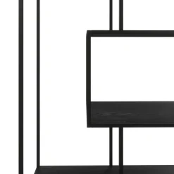 Bücherregal SEAFORD 77 x 185 cm schwarz