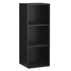 Bücherregal TAINARA 3 Fächer 30 x 80 cm schwarz