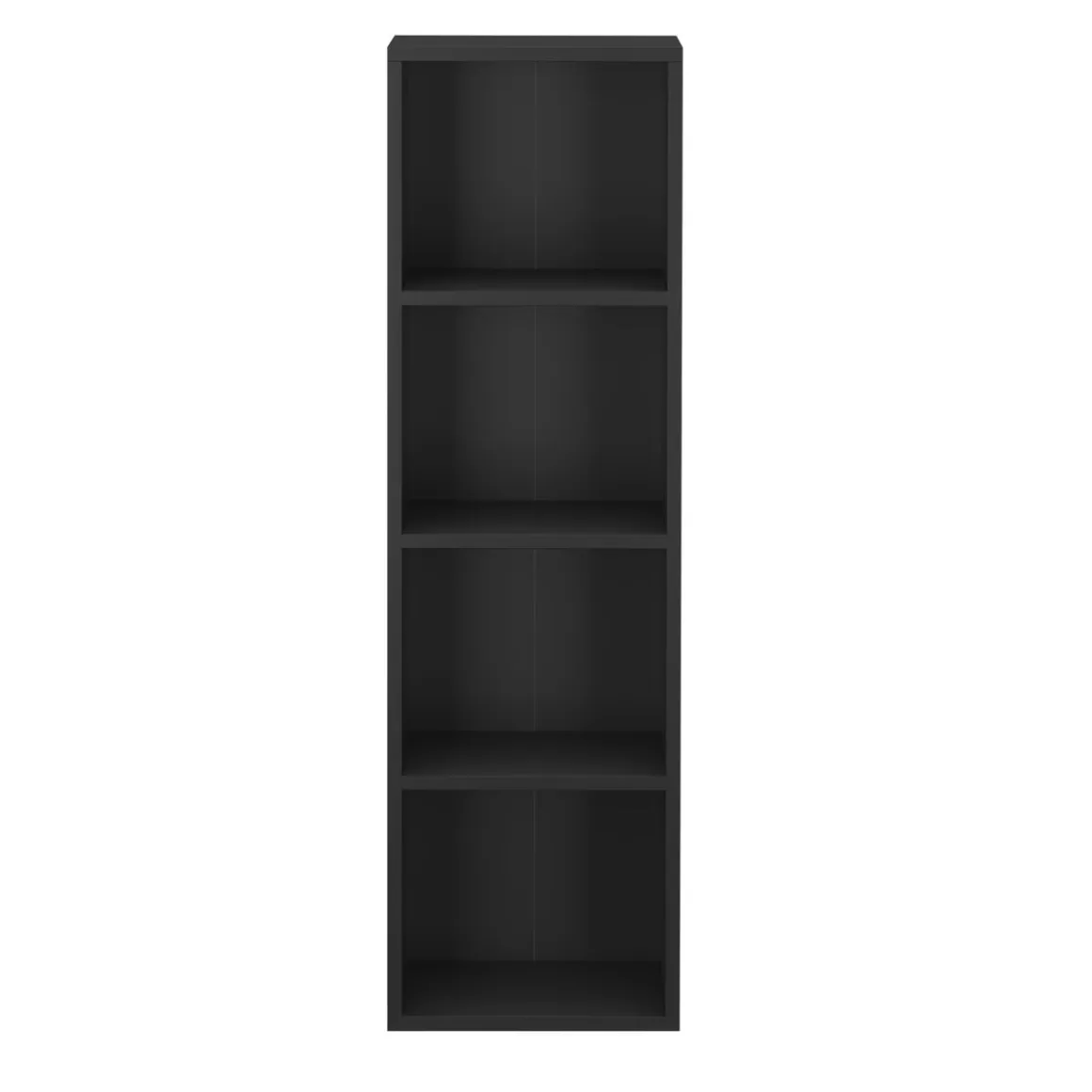 Bücherregal TAINARA 4 Fächer 30 x 106 cm schwarz
