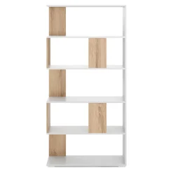 Bücherregal VIGOR 80 x 162 cm hellbraun/weiss | GONSER.CH