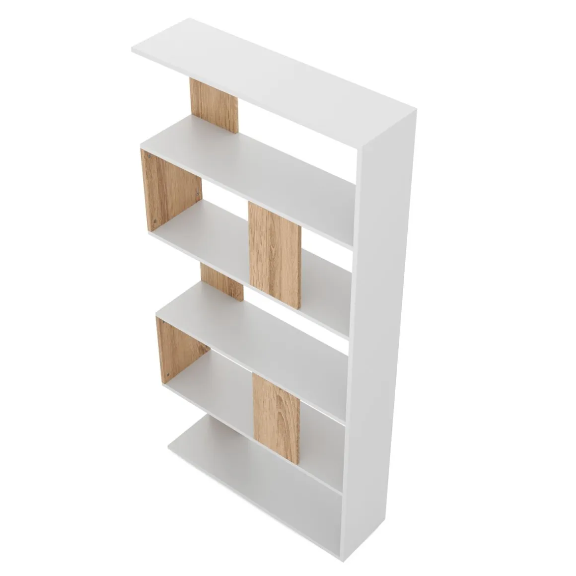 Bücherregal VIGOR 80 x 162 cm hellbraun/weiss | GONSER.CH